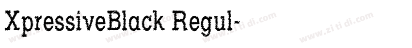 XpressiveBlack Regul字体转换